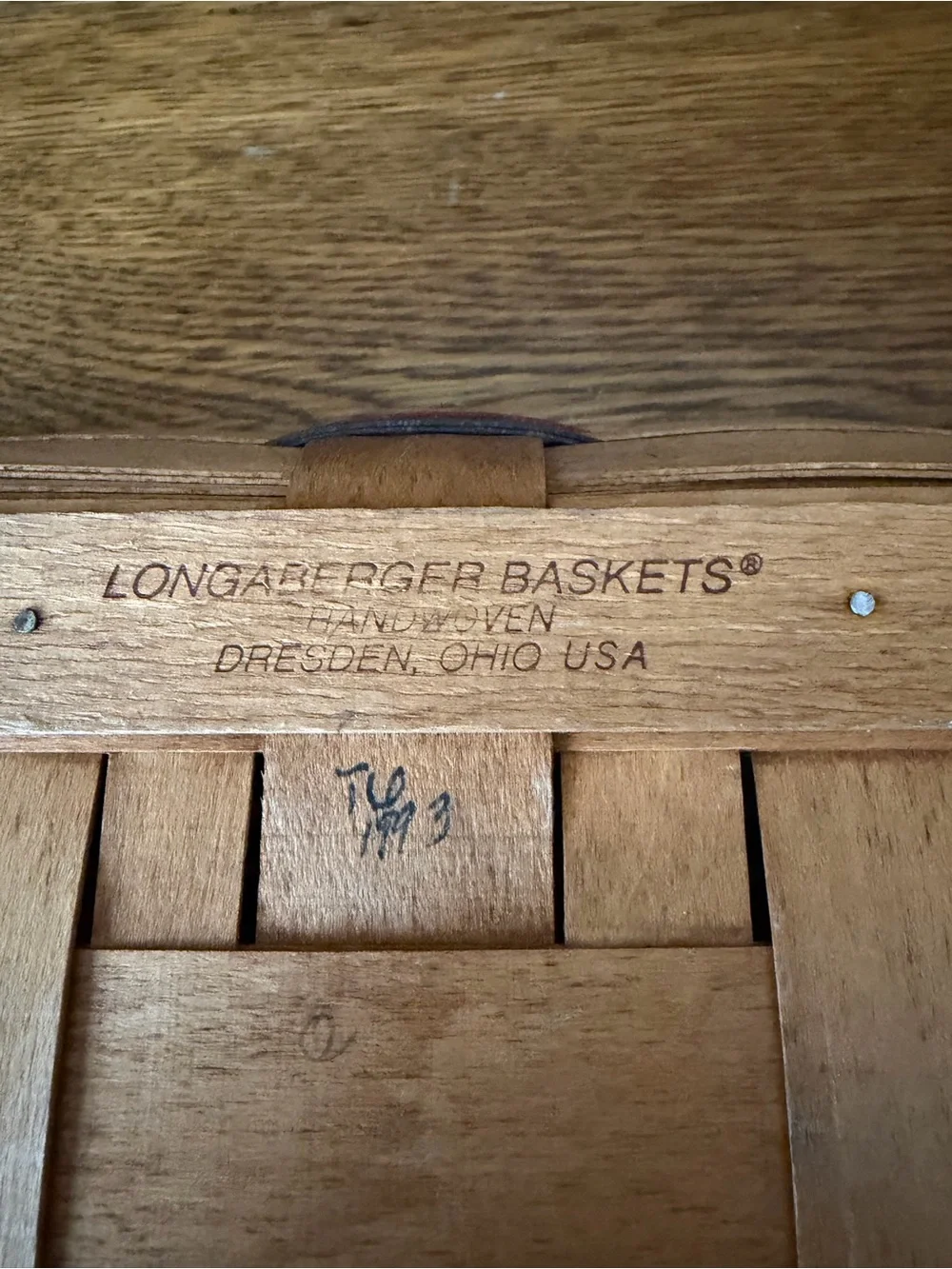 Vintage Longaberger 1993 Bread Basket Combo w/ 1996 Holiday Liner & Terracotta B